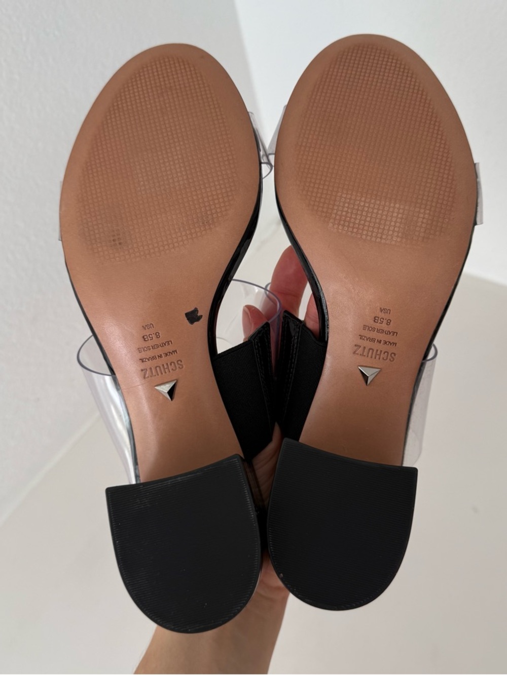 SCHUTZ Victorie Block Heel Mule Sandal Black Size 8.5 - Picture 11 of 11